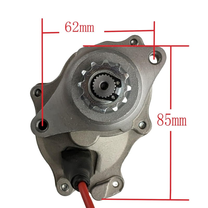 RedCap 2-Bolt Starter Motor for 50cc 70cc 90cc 110cc 125cc ATV Dirt Bike Go Kart Pit Bike Quad Fits TaoTao Roketa Coolster Jonway SunL Kazuma Baja SSR Lower Bottom Mount for 4-Stroke Chinese Engines - Image 3